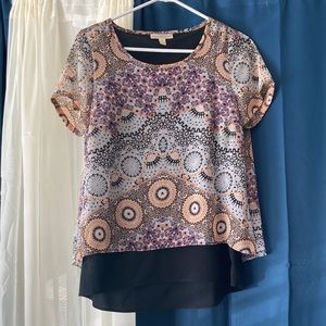 Shirt with double layers